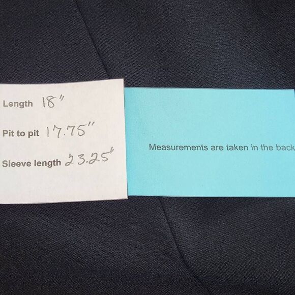 Chico's Black Knit Blazer Size Small Black Knit Open Jacket - Picture 8 of 8